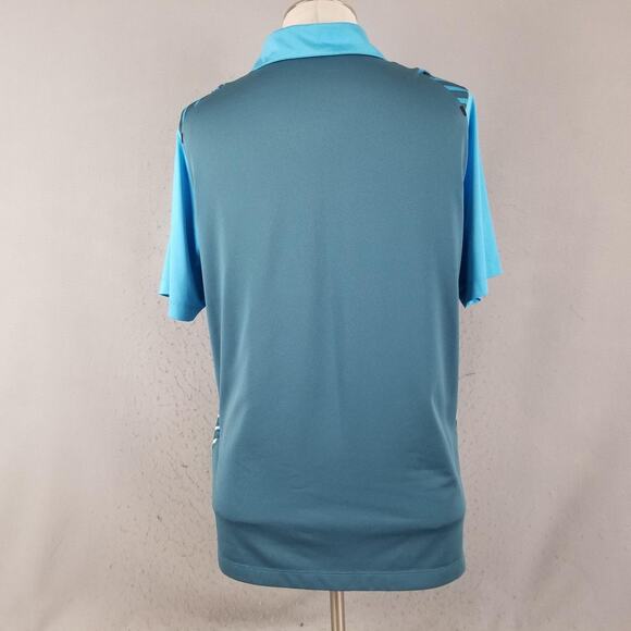 Nike Golf Polo Shirt Mens Large Blue U.S. Open 2014 Pinehurst No2 Dri-FIT - Picture 6 of 11